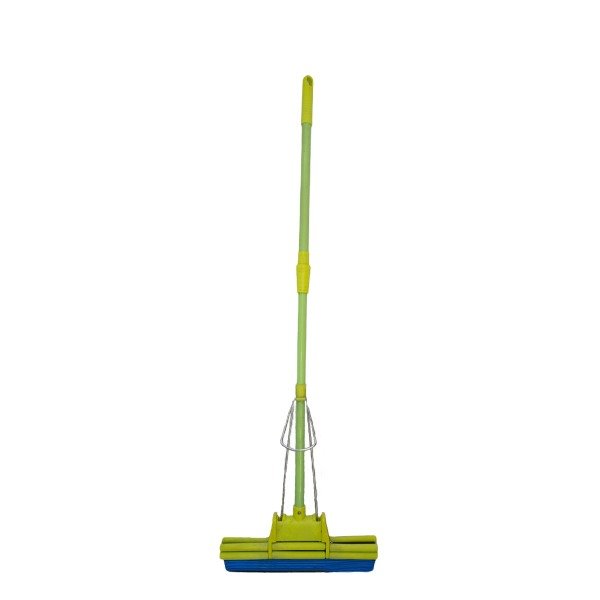 Fıstık Yeşili Pratik Sıkmalı Mikrofiber Başlıklı Mop - 126 Cm
