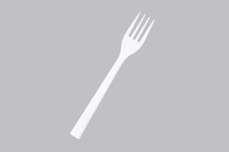 Beyaz Kalın Plastik Lüx Çatal 100 Adet