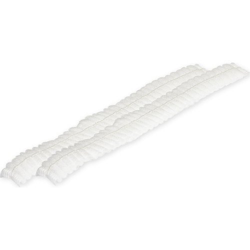 Dizili Tek Lastikli Akardiyon Beyaz Bone 100'lü