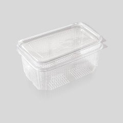 Sızdırmaz Kapaklı Pet Kap Düz 1500 Gr / 100 Adet