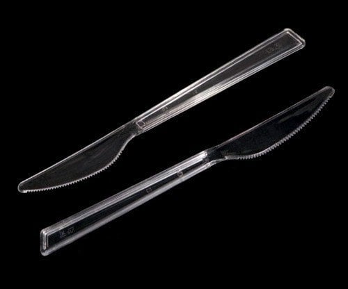 Plastik Kristal  Lüx Bıçak 100 Adet