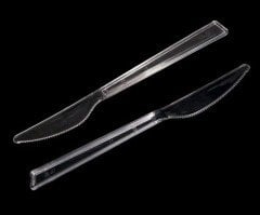 Plastik Kristal  Lüx Bıçak 100 Adet