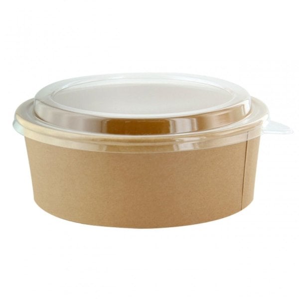 Kraft Karton Kase ve Kapak 38 Oz 50 Adet