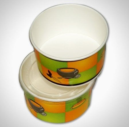 Karton Çorba Kasesi (16 Oz) 100 Adet - Kapaklı