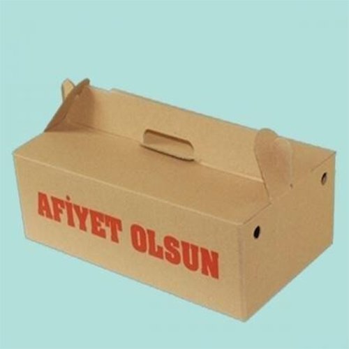 Uzun Lahmacun Kutusu Oluklu - 100 Adet
