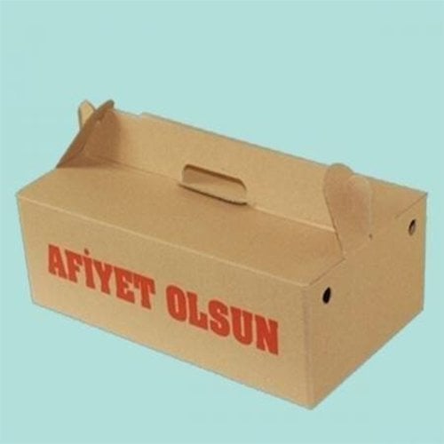 Uzun Lahmacun Kutusu Oluklu - 100 Adet