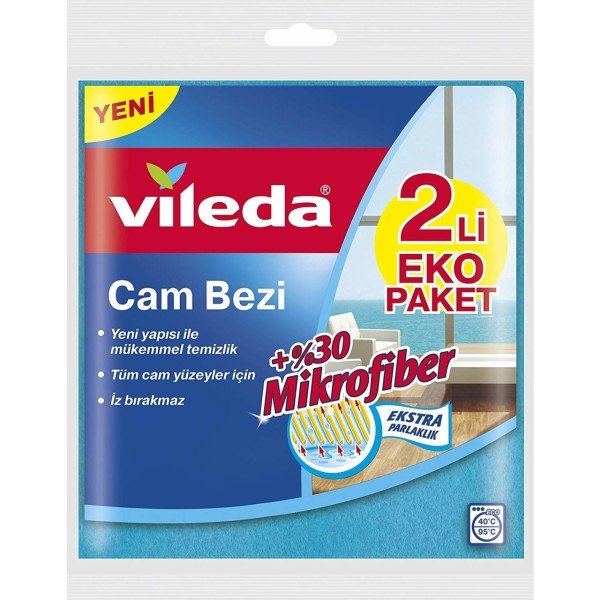 Vileda 30% Extra Mikrofiberli Temizlik Bezi 3lü