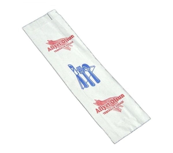 Çatal Kaşık Kese Kağıdı Kuşe 28 cm x 8 cm - 10 Kg
