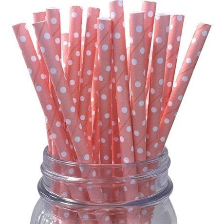 Renkli Kağıtlı Pipet 25'li
