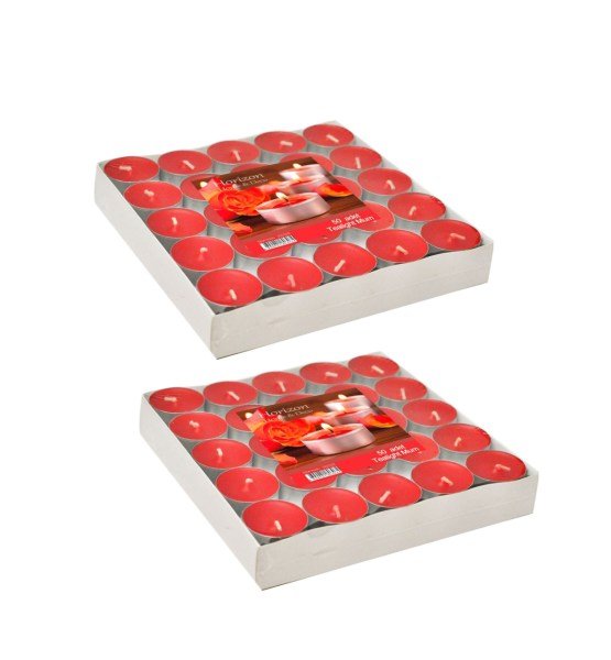 Tea-light Mum 50 Adet - Kırmızı