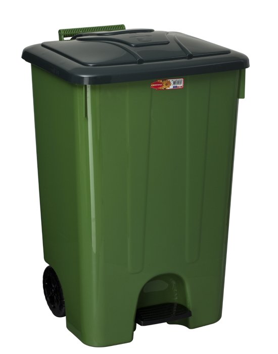 Köşeli Pedallı Çöp Kovası 85 Lt.