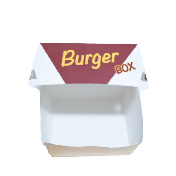 Karton Hamburger Kutusu Küçük Boy 100 Adet