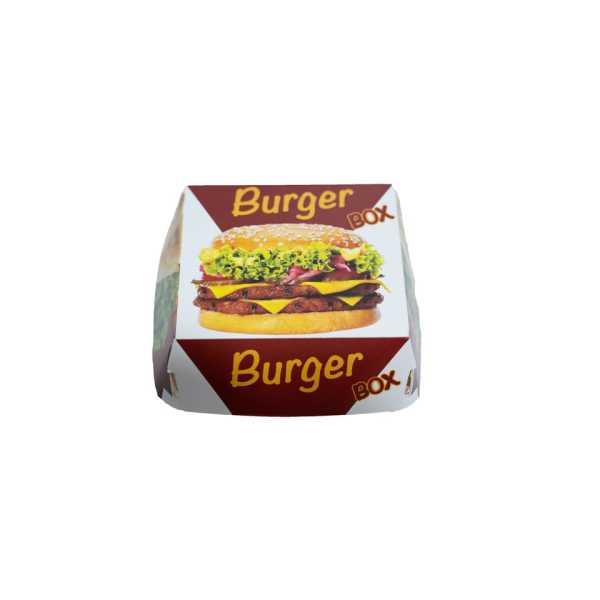 Karton Hamburger Kutusu Küçük Boy 100 Adet